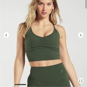 Whitney Simmons Gym Shark Collab. Elevate set- moss green